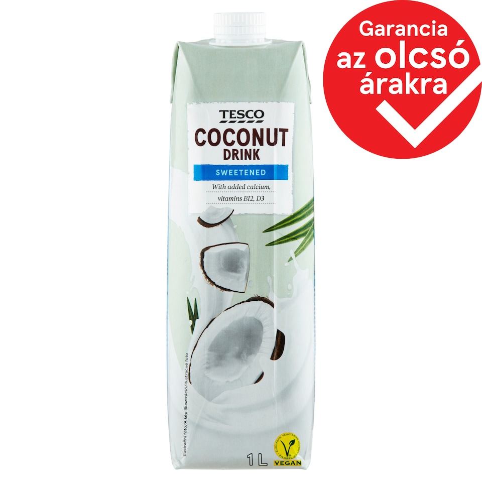 Tesco Sweetened Coconut Drink with Added Calcium, Vitamins 1 l