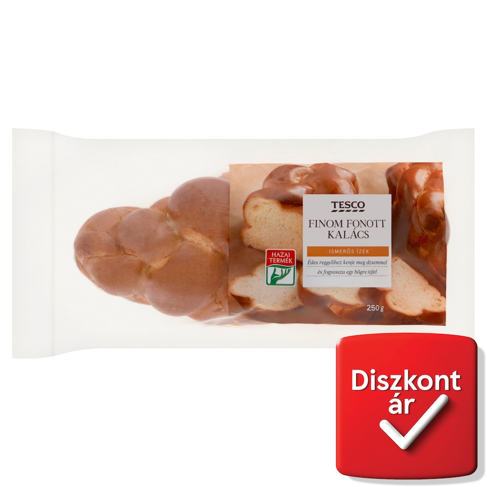 Tesco finom fonott kalács 250 g