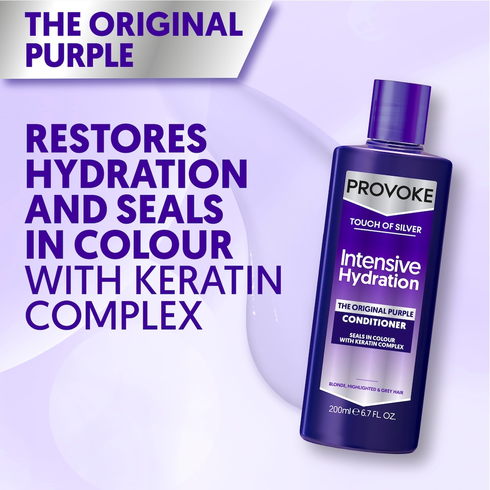 image 1 of Provoke Touch of Silver Intensive Hydration The Original Purple Conditioner 200ml