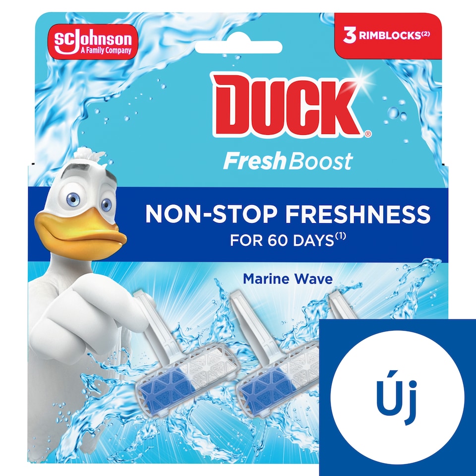 Duck Fresh Boost Marine Wave WC-öblítő rúd 3 x 16 g (48 g )