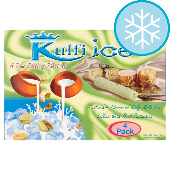 Kulfi Ice Pistachio Kulfi Ice Cream 4S 280Ml Tesco Groceries