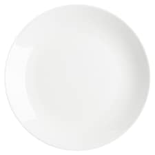 Tesco Home Core fehér porcelán vacsoratányér