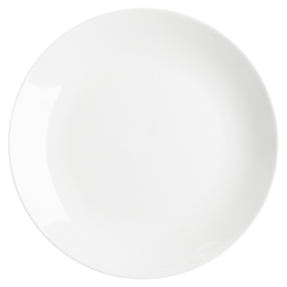 Tesco Home Core fehér porcelán vacsoratányér