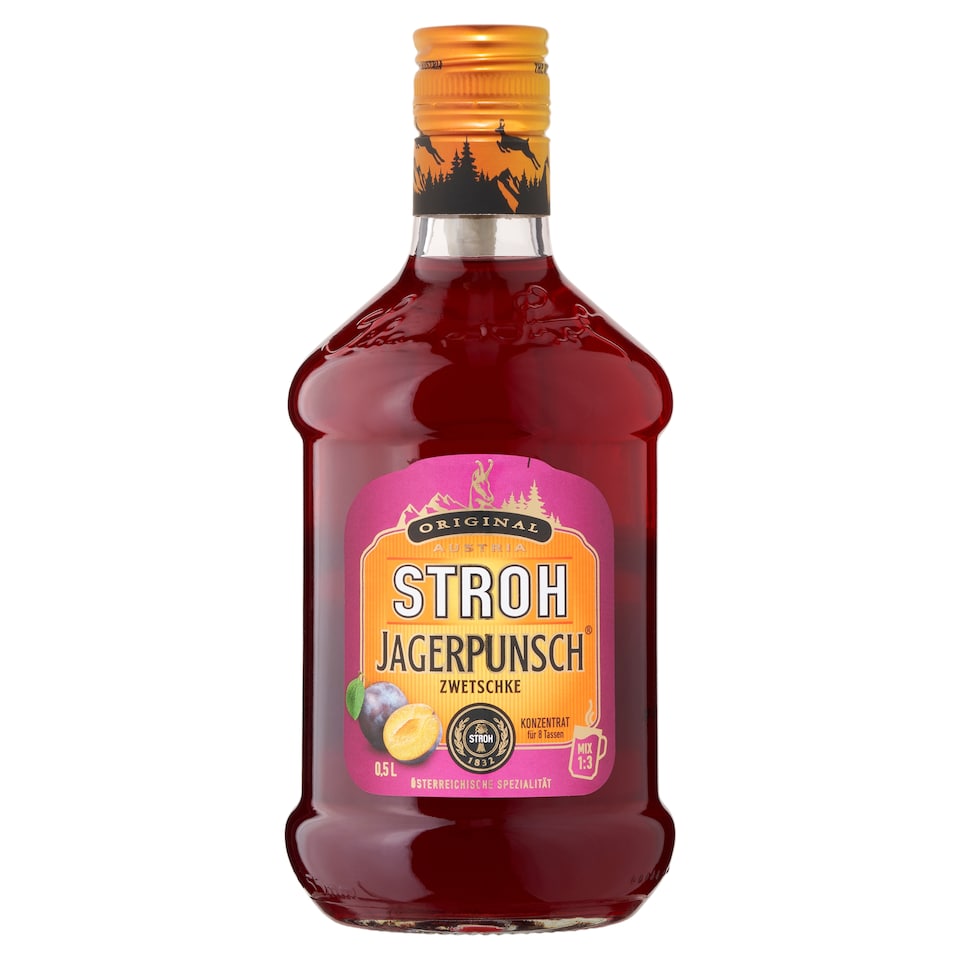 Stroh Jagerpunsch Zwetschke szilva ízesítésű likőr 25% 0,5 l