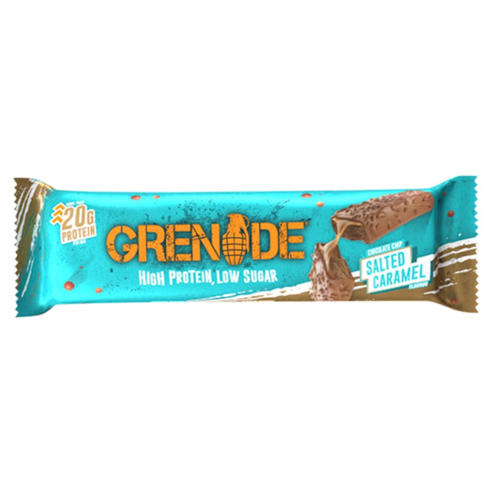 image 1 of Grenade Salted Caramel Flavoured Protein Bar with Chocolate Pieces and Sweeteners 60 g