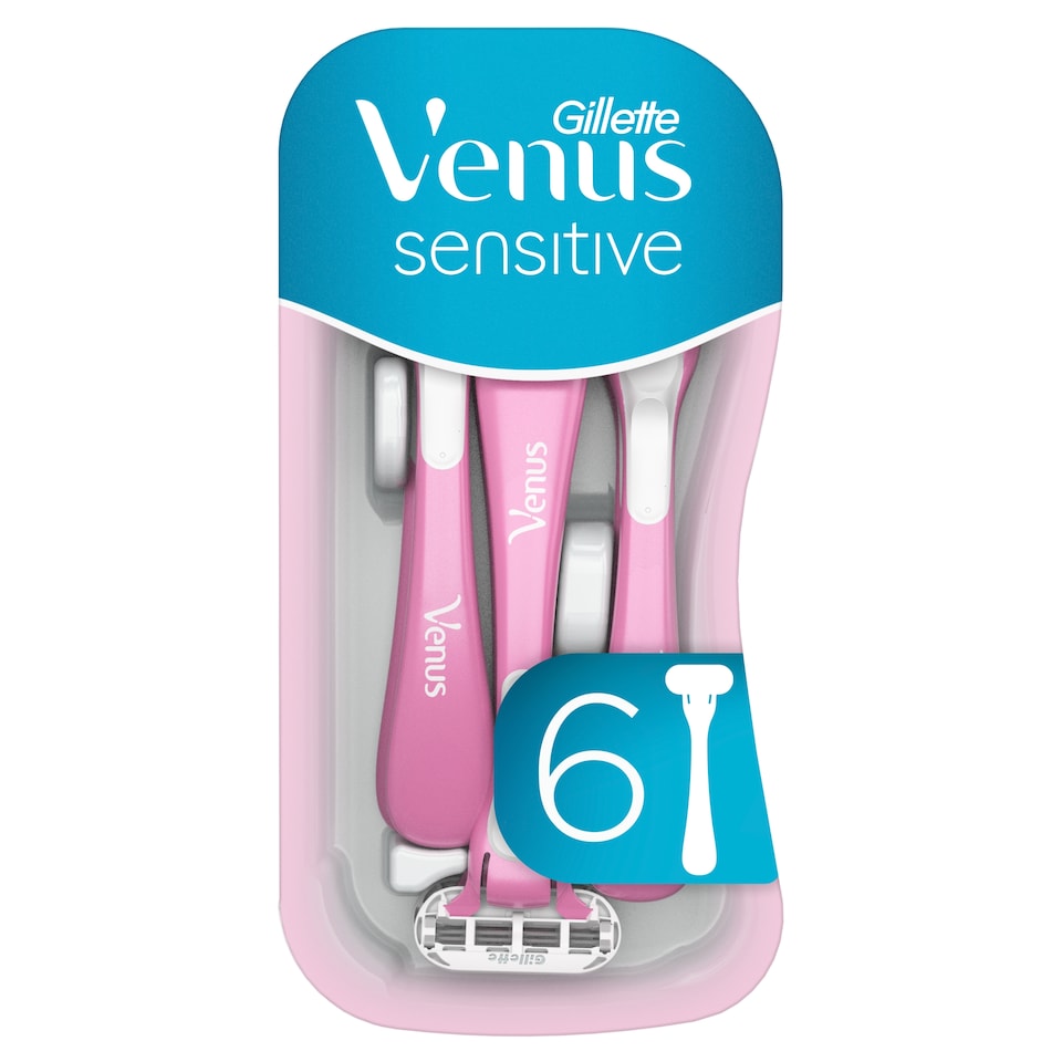 Gillette Venus Sensitive Pohotová Holítka, Balení 6