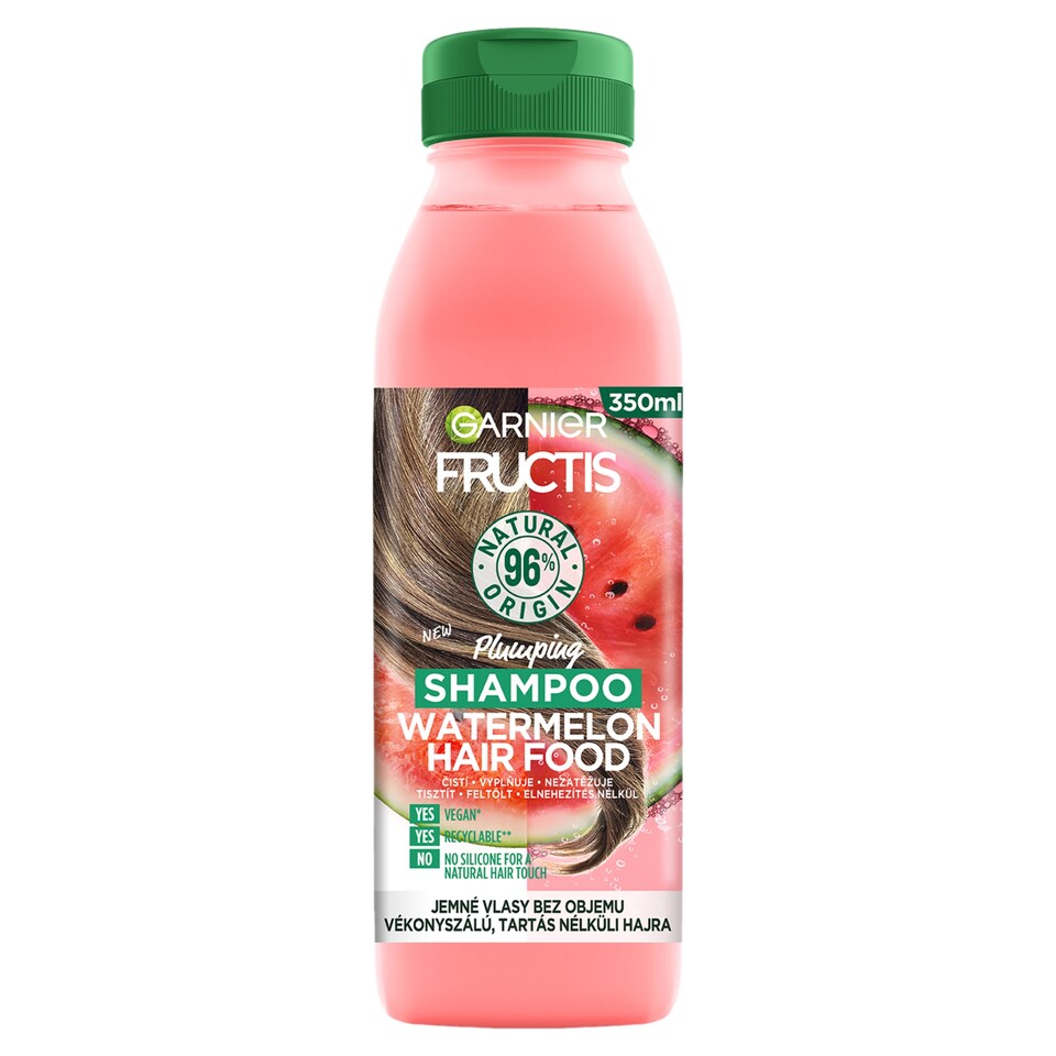 Garnier Fructis Hair Food Watermelon Šampon pro jemné vlasy, 350 ml