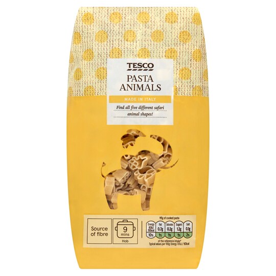 Tesco Pasta Animals 500G Tesco Groceries