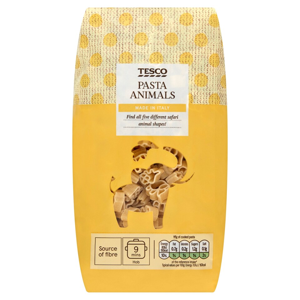 Tesco Pasta Animals 500G