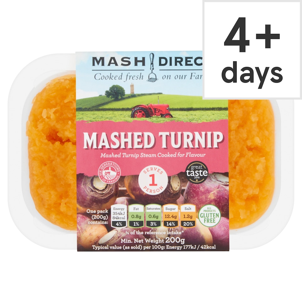 Mash Direct Mashed Turnip For One 200G