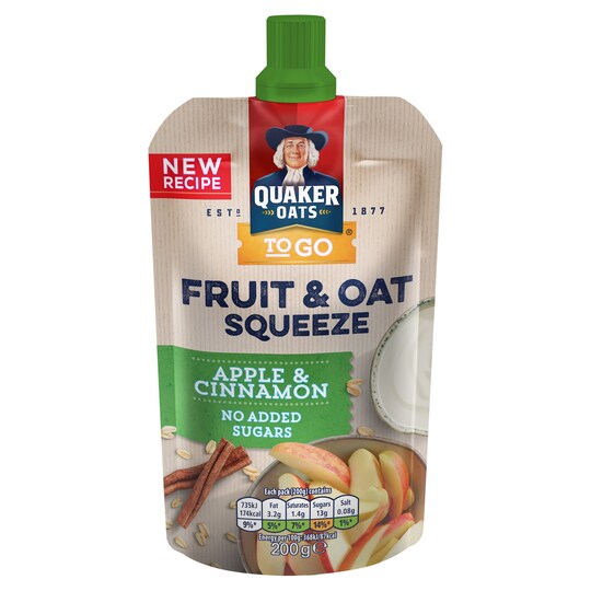 Quaker Oat & Fruit Breakfast Apple & Cinnamon Porridge 200G Tesco