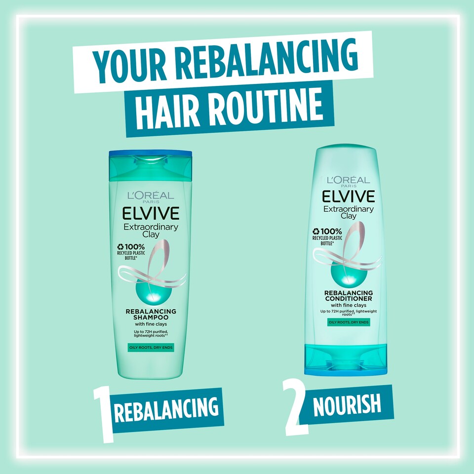image 1 of L'oreal Elvive Clay Oily Roots Conditioner 300Ml