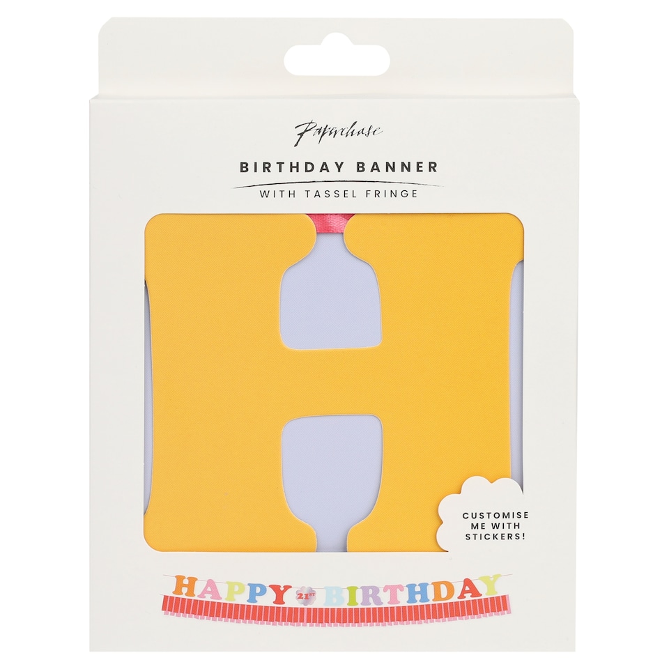 Paperchase happy Birthday Fringe Banner Ombre