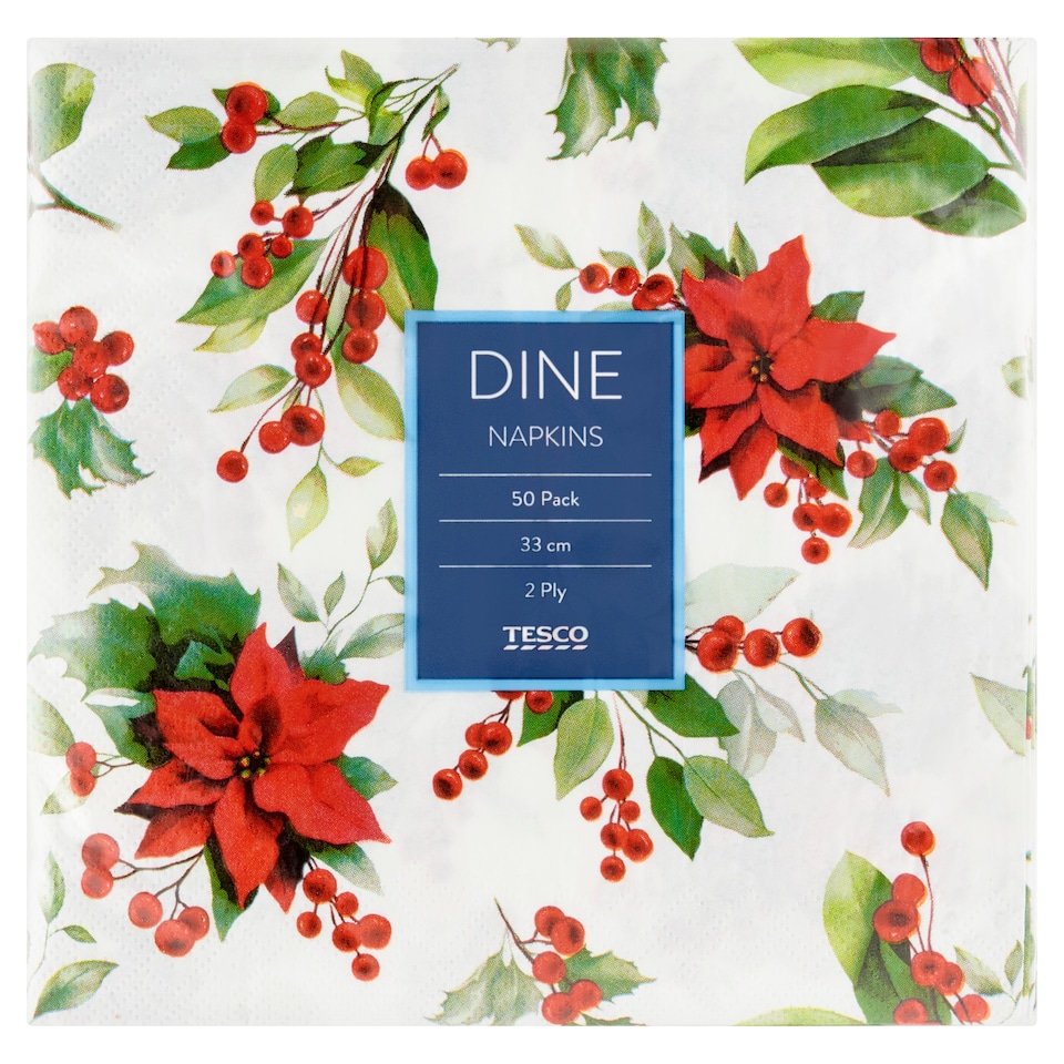 Obrázek 1 pro produkt Tesco Dine ubrousky 2 vrstvy 50 ks