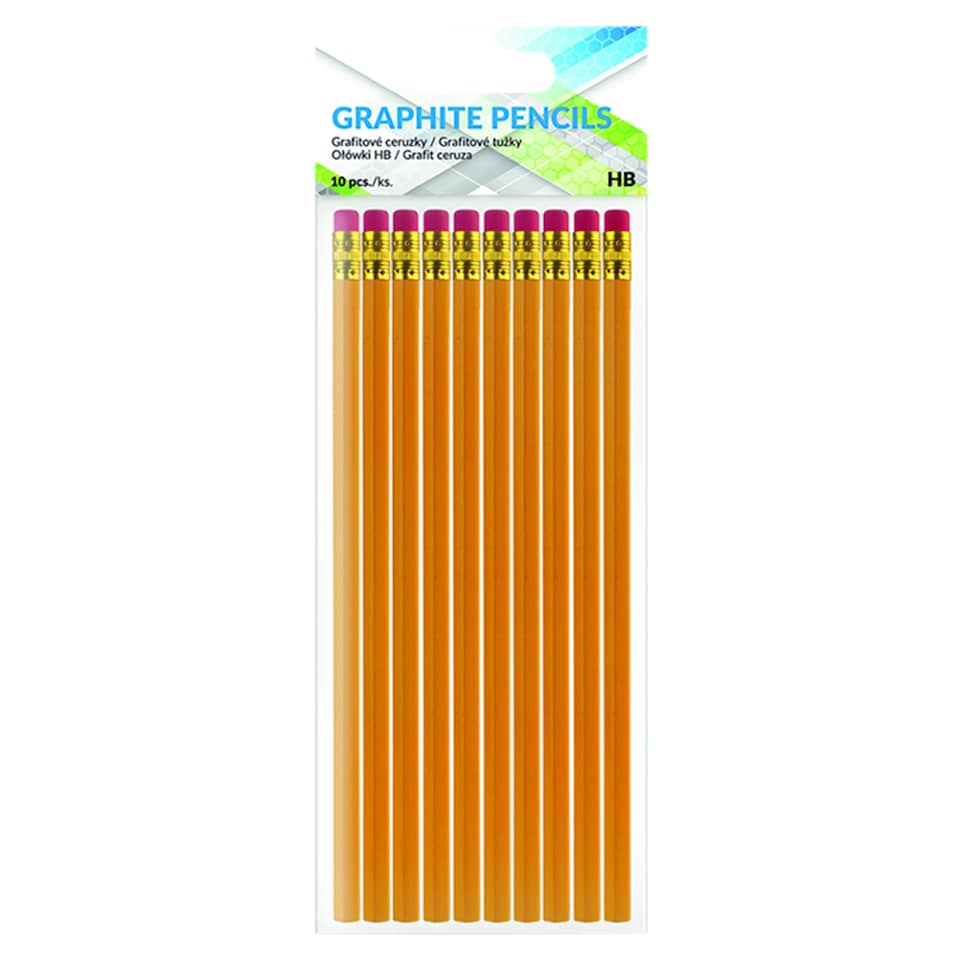 HB Graphite Pencils 10 pcs