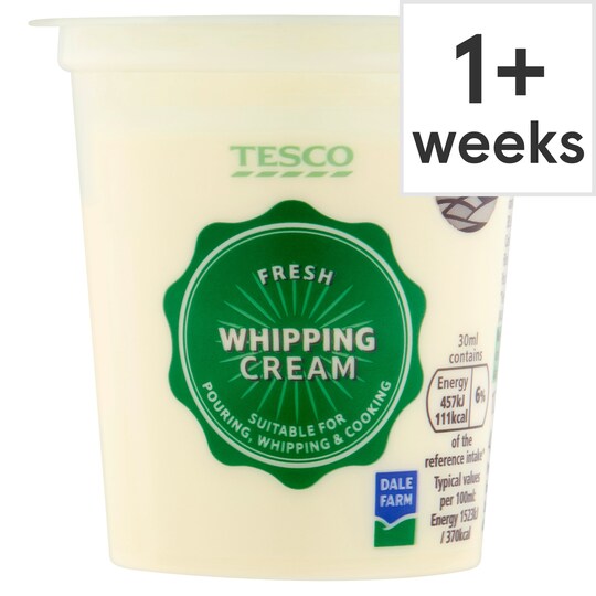 Tesco Fresh Whipping Cream 125Ml Tesco Groceries