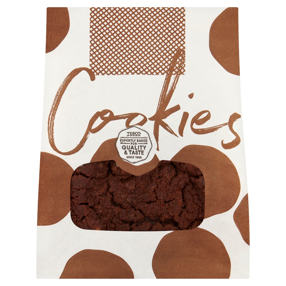 image 1 of Tesco Double Chocolate Cookies 5 Pack