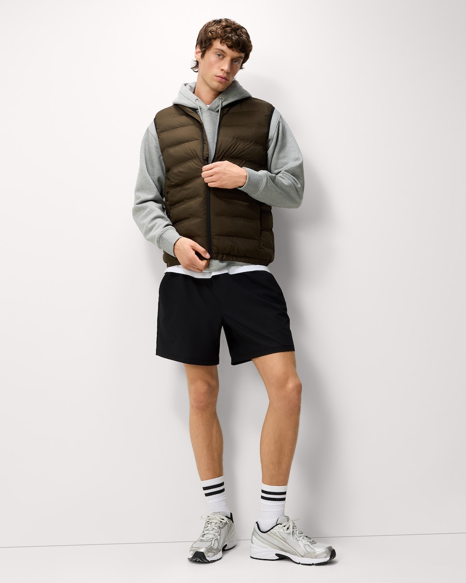 image 1 of F&F Active OUTDOOR Lightweight Warmth Thermal Gilet in Khaki
