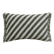 F&F Home Diagonal Chenille & Boucle Rectangle Cushion