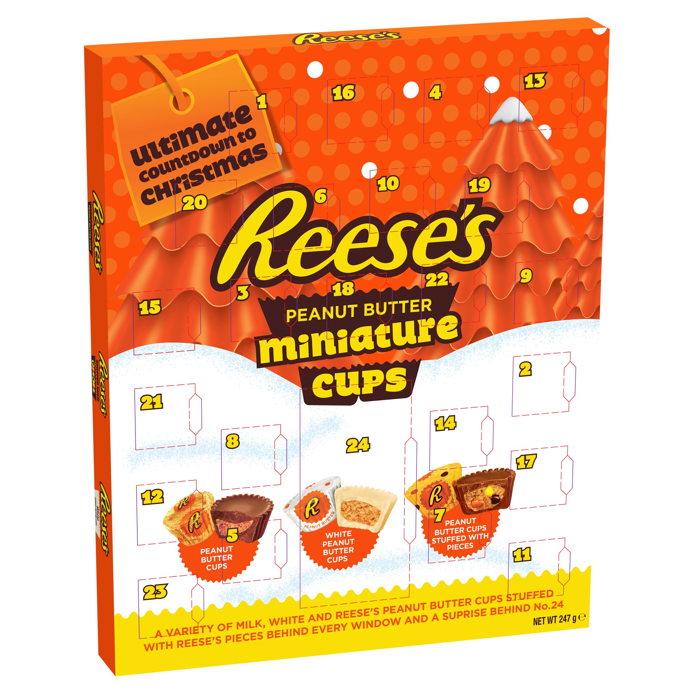 Reese s Peanut Butter Miniature Cups Advent Calendar 247G Tesco Groceries Reese s Peanut Butter Miniature Cups Advent Calendar 247G Tesco Groceries