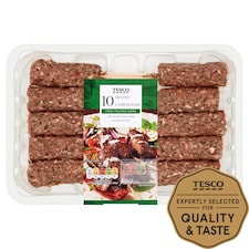Tesco Bbq Minted Lamb Kebabs 400G