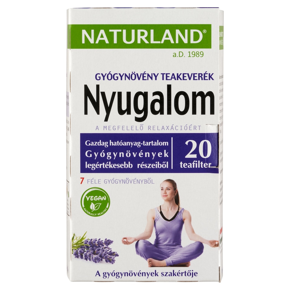 Naturland Nyugalom gyógynövény teakeverék 20 filter 30 g  1. kép