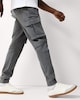 image 1 of F&F Cotton Rich Cuffed Cargo Trousers in Grey