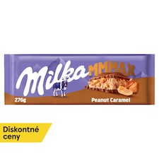 Milka Peanut Caramel mliečna čokoláda z alpského mlieka s arašidovou náplňou a karamelom 276 g