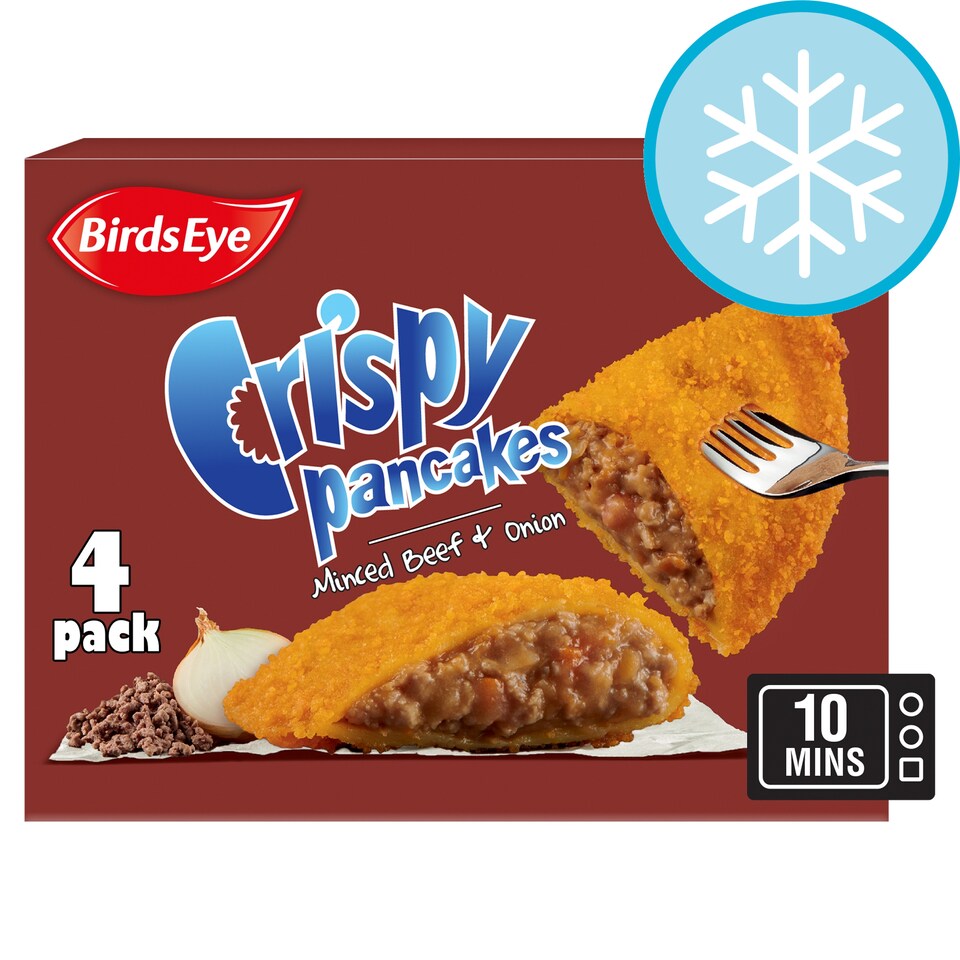 Birds Eye 4 Crispy Pancakes Minced Beef & Onion 250G