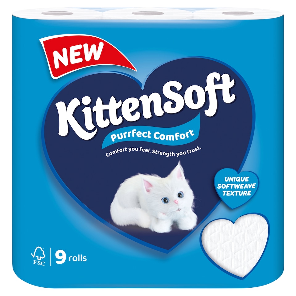 Kittensoft Purrfect Comfort 9Roll