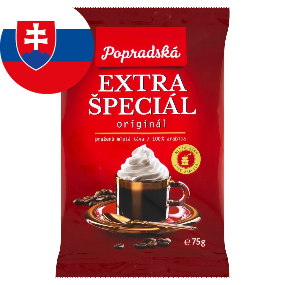 obrázok 1 z Popradská Extra špeciál pražená mletá káva 75 g