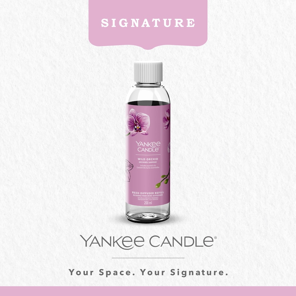 image 1 of Yankee Classic Wild Orchid Reed Diffuser Refill 200ml