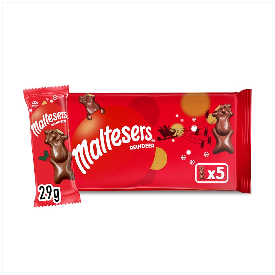 Maltesers Reindeer Milk Chocolate 5x29g