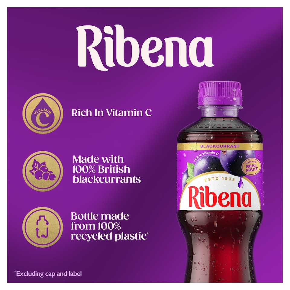 image 1 of Ribena Blackcurrant Juice Drink 500ml
