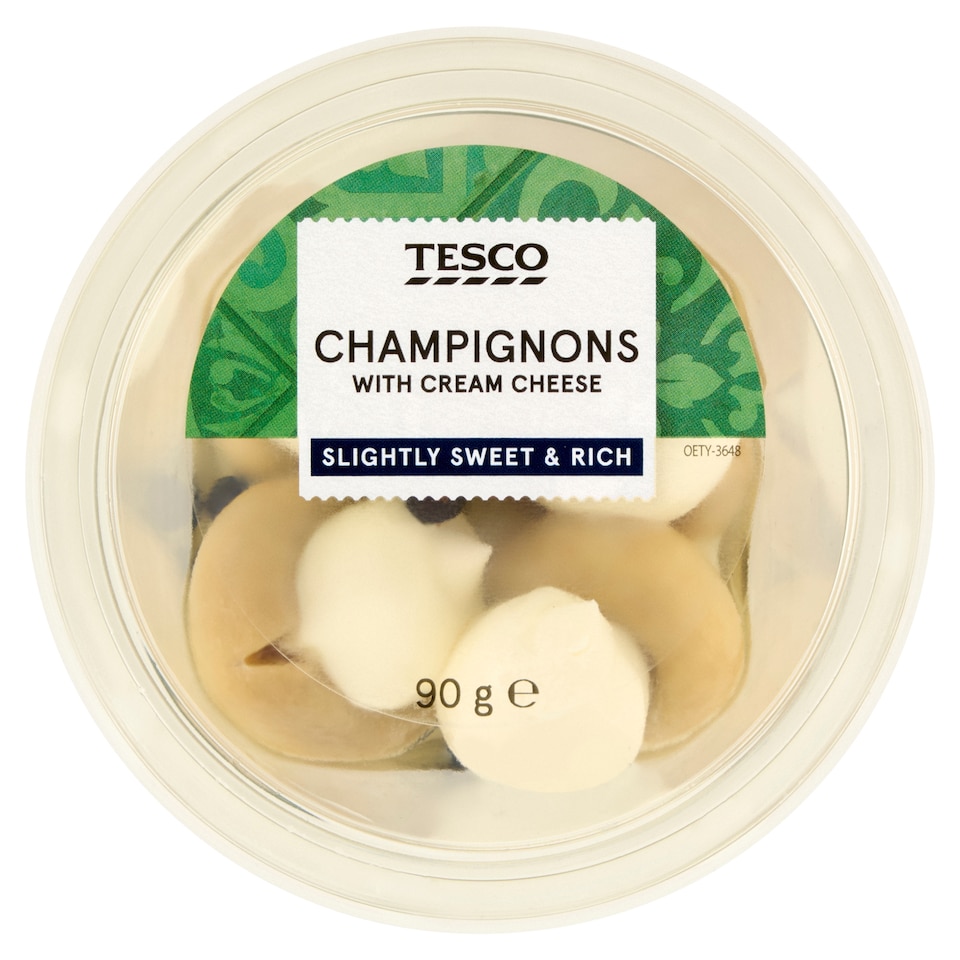 Tesco Mushrooms with Cream Cheese 90g