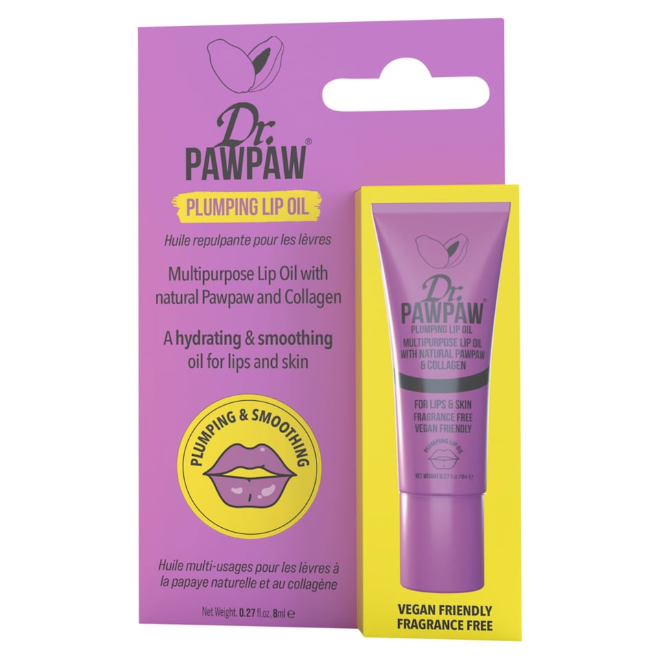 Dr Paw Paw Plumping Lip Oil 8ml Clipstrip