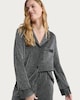 image 2 of F&F Shimmer Textured Shirt and Bottoms Pyjama Set in Grey