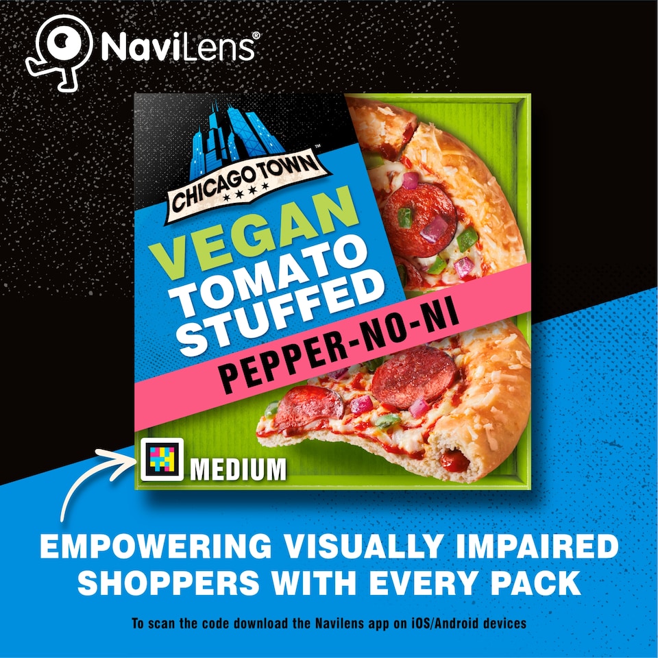 image 1 of Chicago Town Vegan Takeaway Stuffed Crust Pizza - Pepper-No-Ni 493g