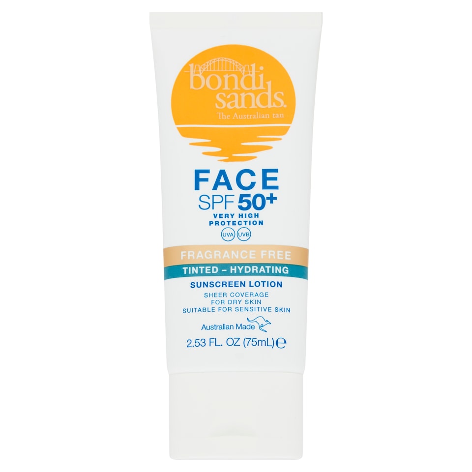 Bondi Sands Face Spf50+ Fragrance Free Hydrating Face Lotion 75Ml