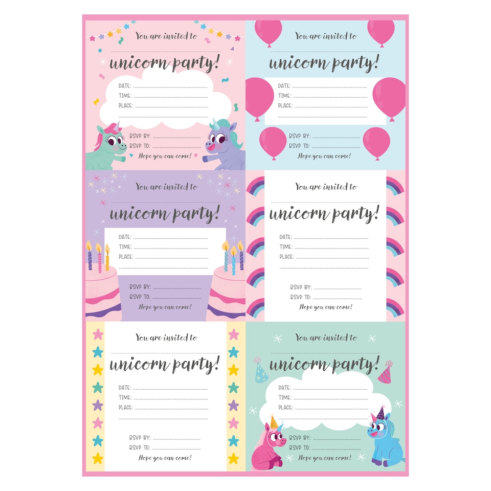 image 1 of Create Your Own Unicorn Party Pack