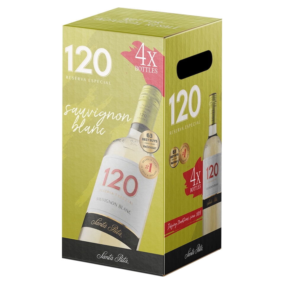 Santa Rita 120 Sauvignon Blanc 4 x 750ml