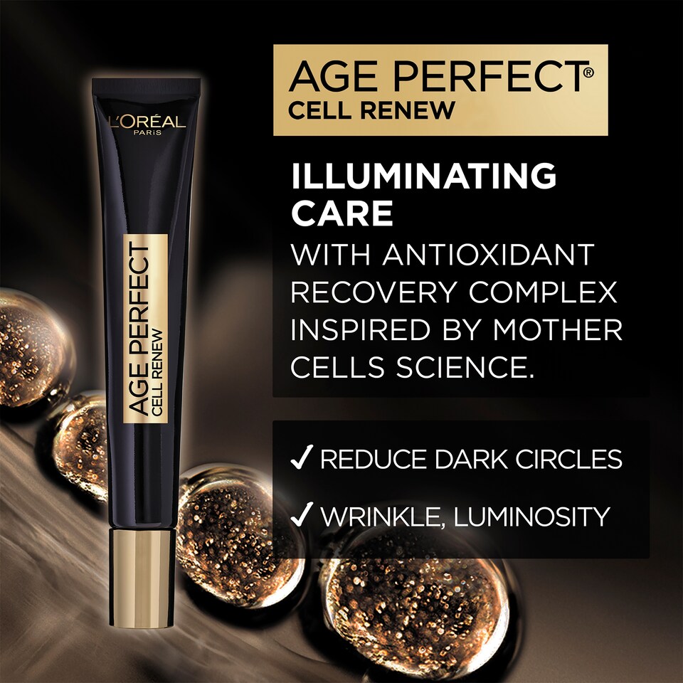 image 1 of L'Oreal Paris Age Perfect Cell Renew Illuminating Eye Cream 15ml