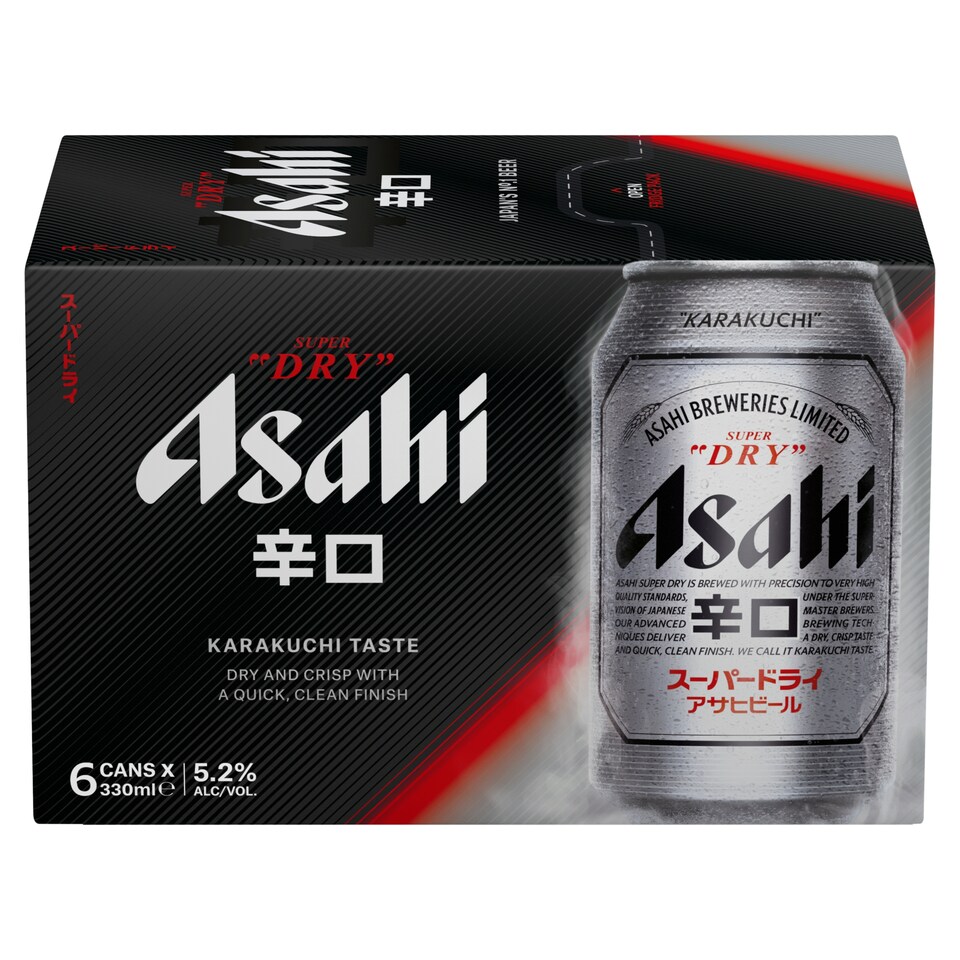 Asahi Super Dry 300Ml 6 Pack