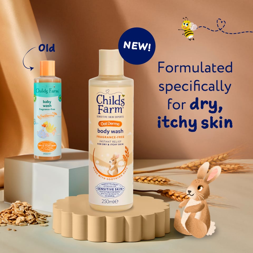 image 1 of Childs Farm OatDerma Body Wash Fragrance-Free 250ml