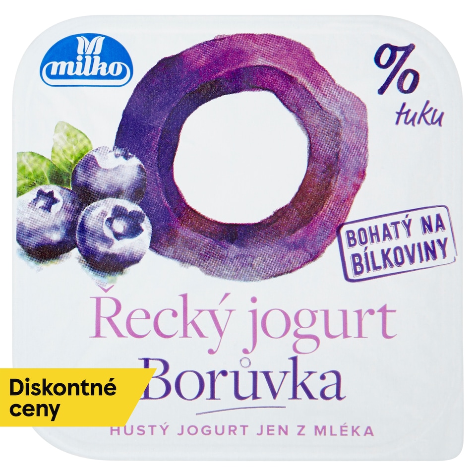 obrázok 1 z Milko Řecký jogurt 0% čučoriedka 140 g