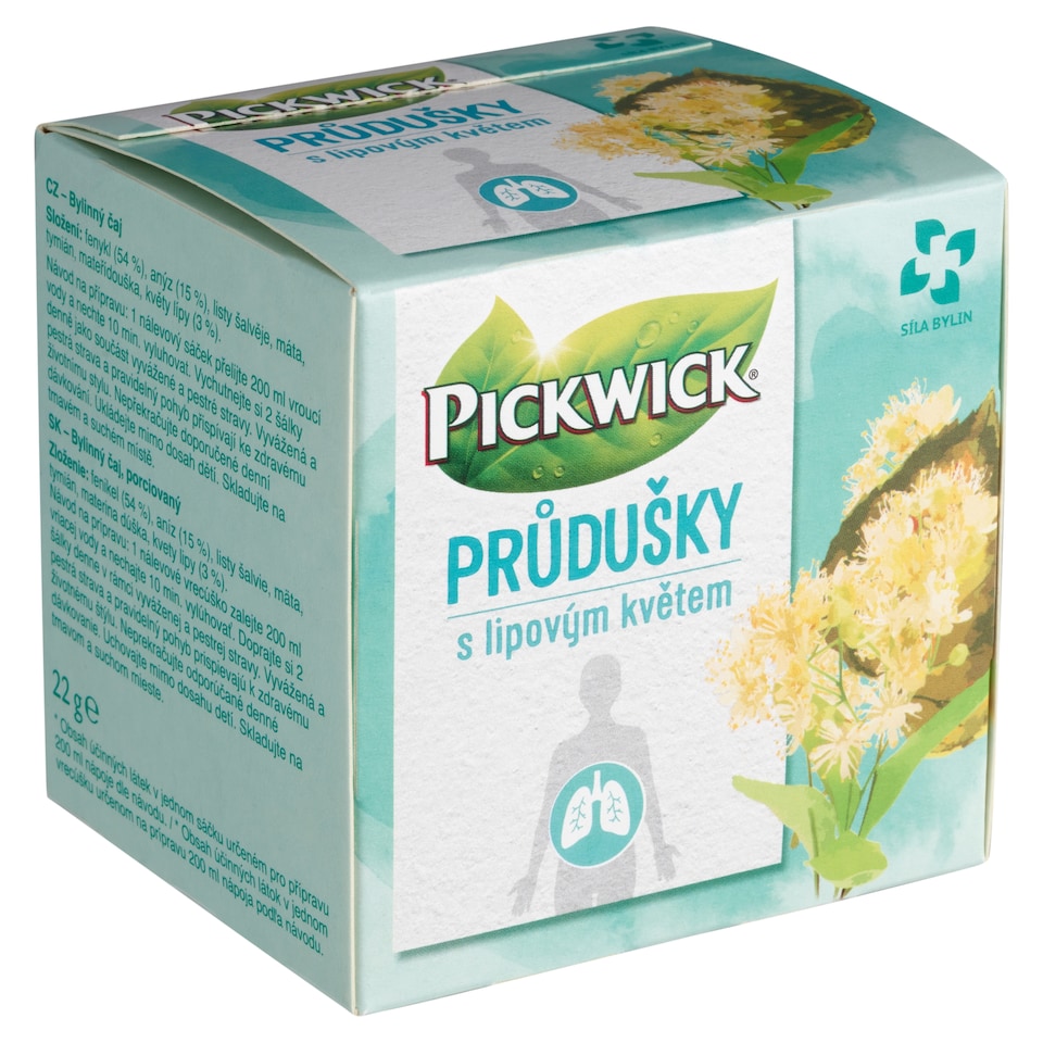 image 1 of Pickwick Bronchi with Linden Blossom 10 x 2.2g (22g)