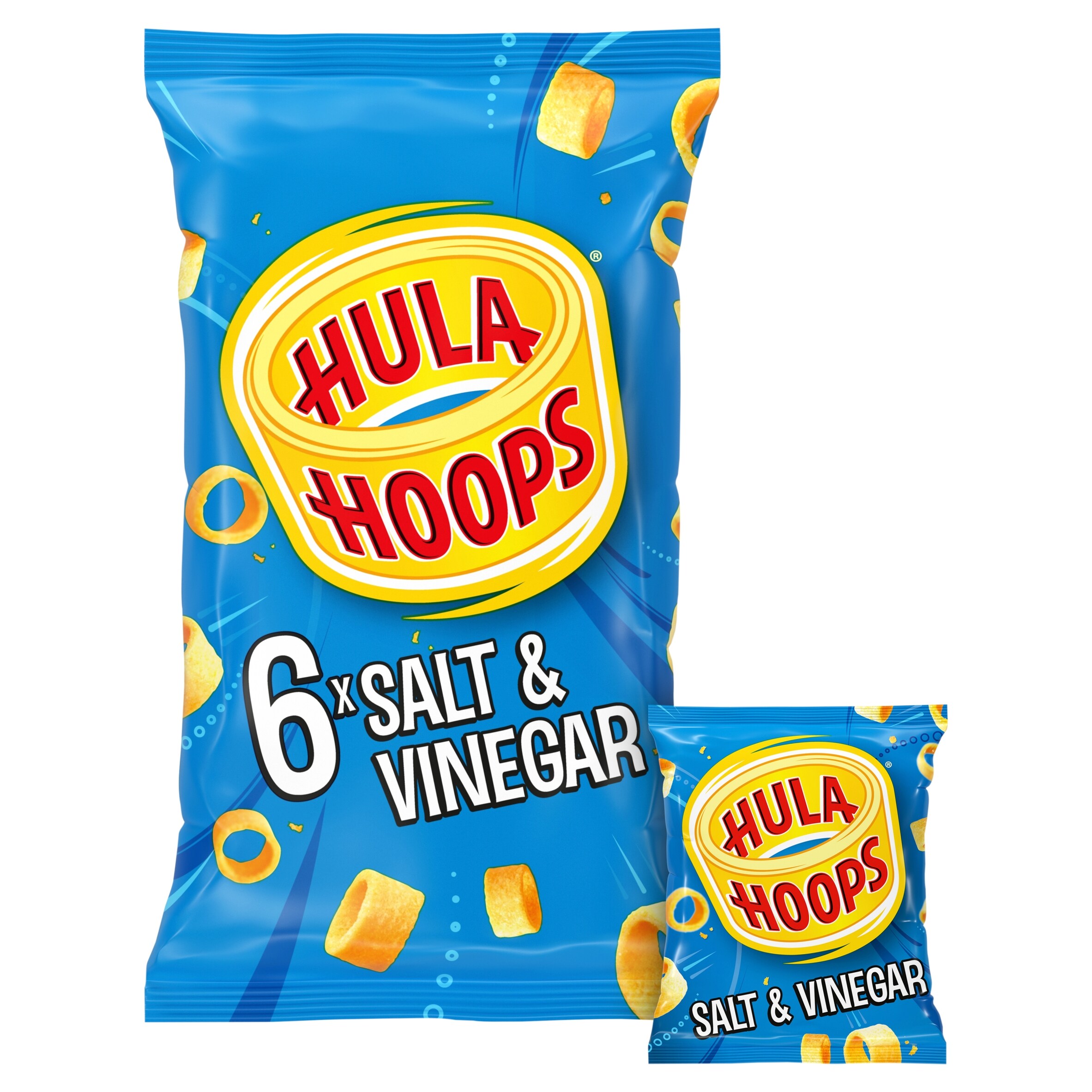 Hula Hoops Salt & Vinegar Multipack Crisps 6x24g