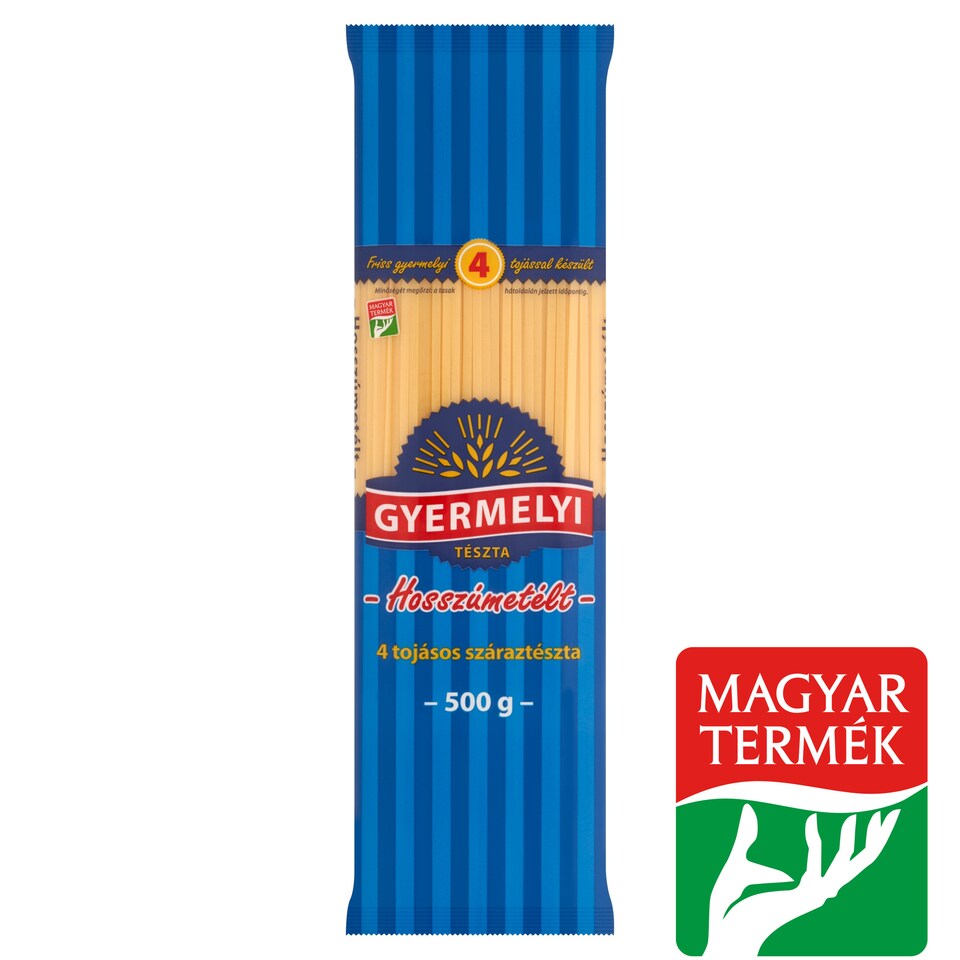 Gyermelyi hosszúmetélt 4 tojásos száraztészta 500 g