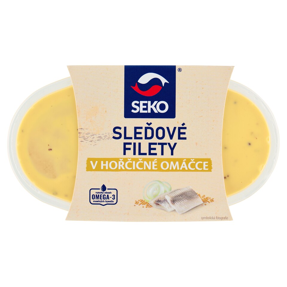 Seko Kusy marinovaných filetov zo sleďa obyčajného bez kože v horčicovej omáčke 250 g