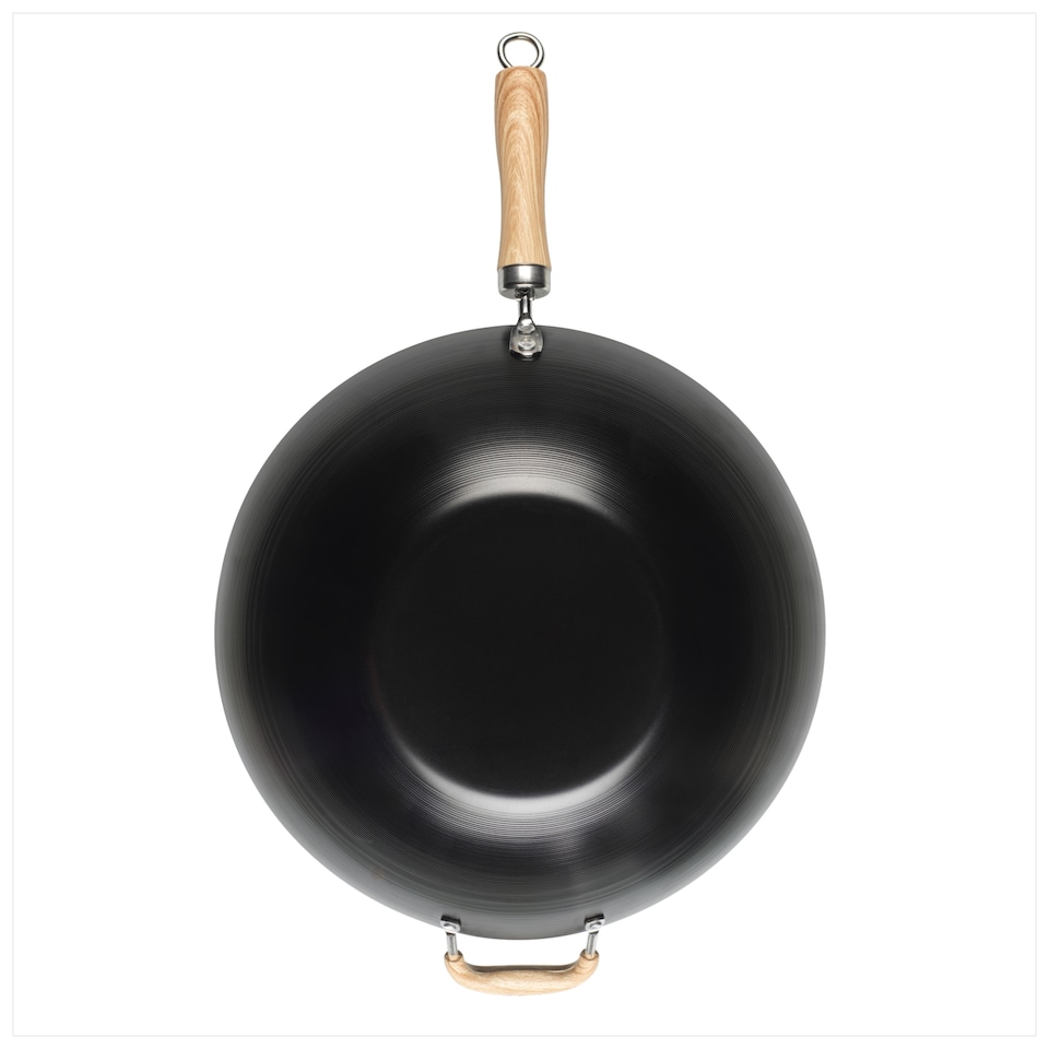 image 1 of Salter Carbon Steel Wok 34cm